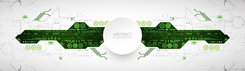 Abstract technology concept. High computer color background. Vector illustration
