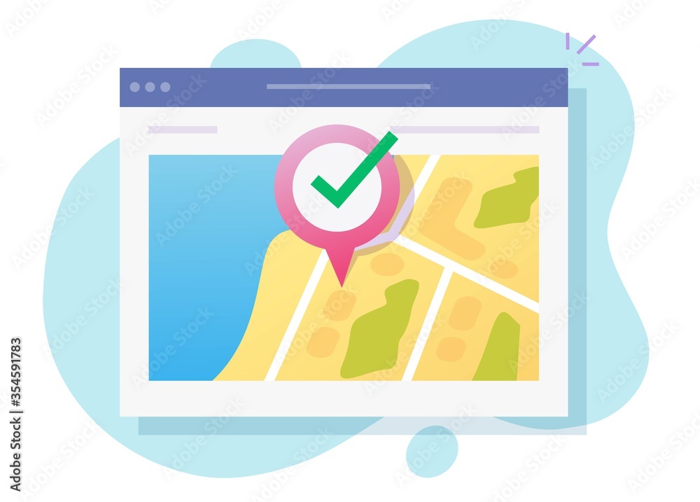 Poster map gps web location online and digital pin pointer internet destination icon vector on internet web
