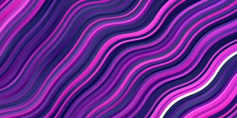 Obraz premium Dark Purple vector background with lines. Colorful illustration, which consists of curves. Pattern for websites, landing pages.