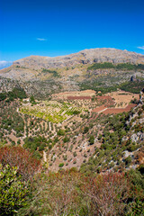 Mountains under dark blue sky, Spain