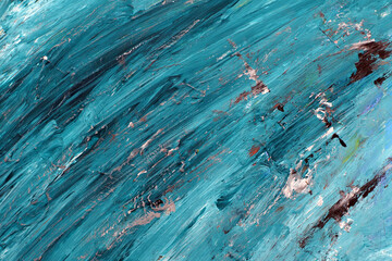 Scuffed blue background. The bluish tones of a badly painted surface.