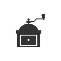 Coffee grinder vector icon fill