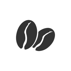 Coffee bean vector icon fill