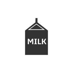 Milk package vector fill icon