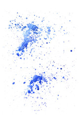 Fototapeta premium Watercolor background for textures. Abstract watercolor background. Ink stains on paper. The color of the sea, blue, turquoise, color of the sky