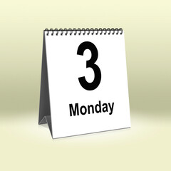 Monday 3rd