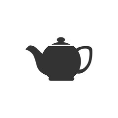 Tea pot vector icon fill