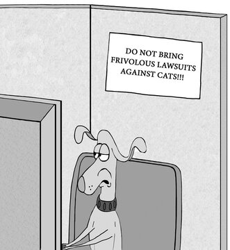 Dog wants to bring lawsuits