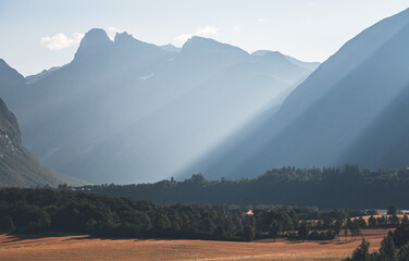 Moody light over Romsdalen valley.