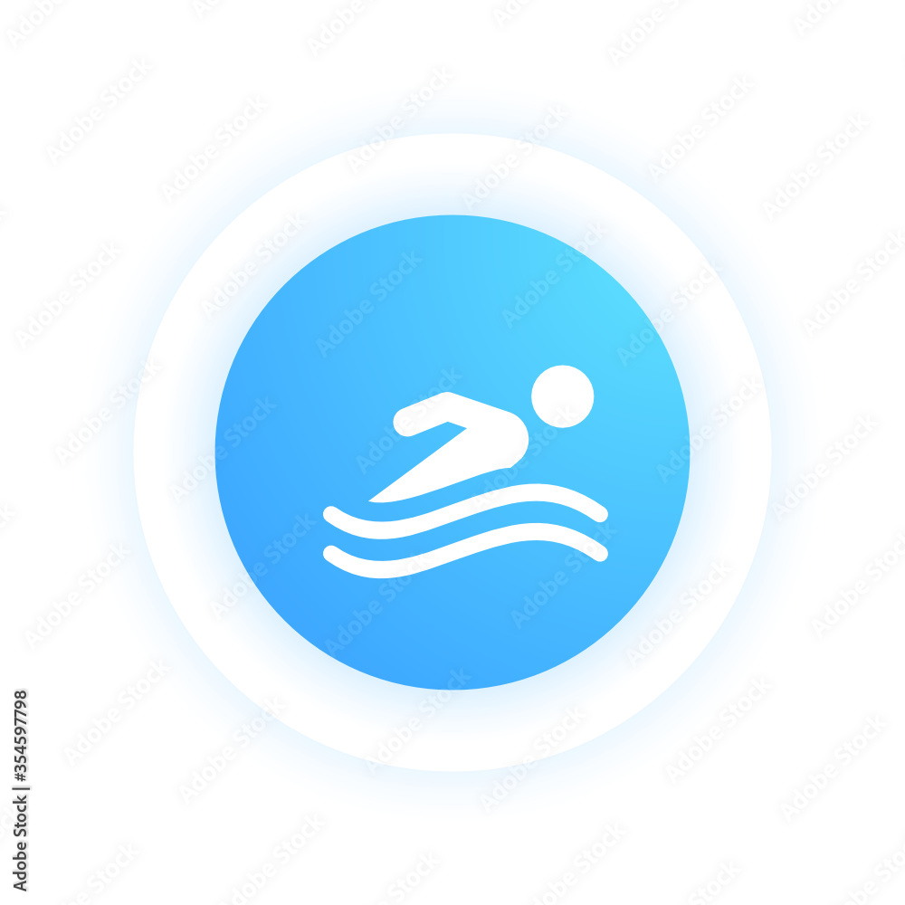 Poster Swimming -  Icon