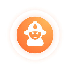 Obraz premium Fireman - Icon