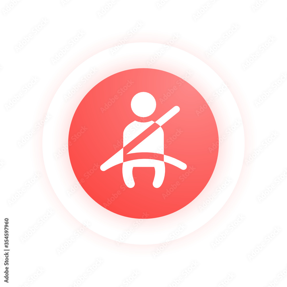 Poster seatbelt - icon