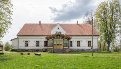 Fototapeta na wymiar stone manor in estonia