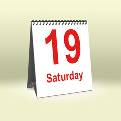 Saturday 19th