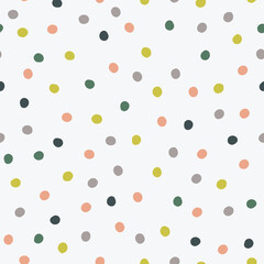 Seamless abstract round pastel spring. Can be used as background, simple illustration, printing, etc.