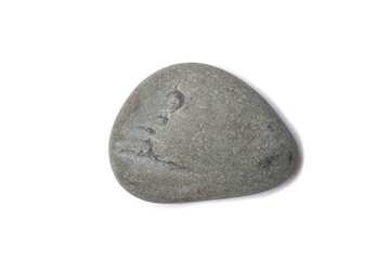 Stone isolated on white background.