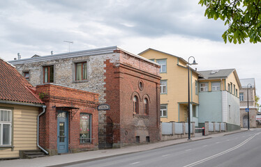 old brick building in estonia