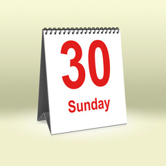 Sunday 30th