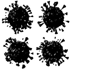 COVID-19 COrona VIrus ink logo 