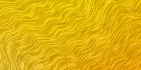 Light Yellow vector texture with curves. Bright illustration with gradient circular arcs. Pattern for websites, landing pages.