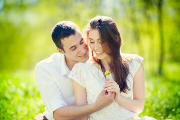 Happy Smiling Couple in love