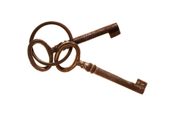 
bunch of ovintage and rusty keys