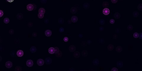 Light Pink vector natural backdrop with flowers.