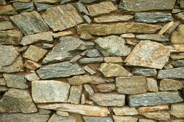 Old colorful stone wall  closeup