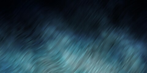 Fototapeta premium Dark BLUE vector texture with wry lines. Abstract gradient illustration with wry lines. Design for your business promotion.