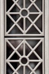 detail of a wood window