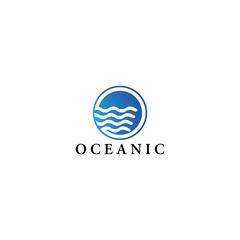 Oceanic logo vector icon design
