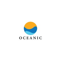 Fototapeta na wymiar Oceanic logo vector icon design