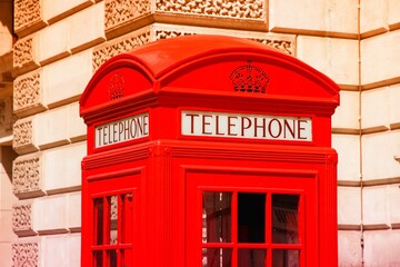 Obraz premium London telephone. Filtered colors style.