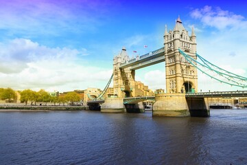 Fototapeta na wymiar London landmark. Filtered colors style.