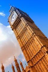 Fototapeta na wymiar London Big Ben clock. Filtered colors style.
