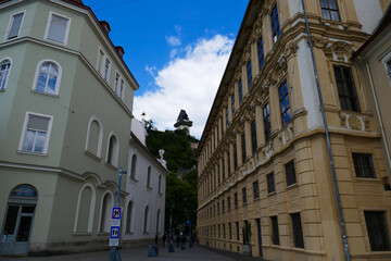 Fototapeta na wymiar Graz. Austria. 06/01/2020. An old beautiful, tourist city in Europe.