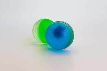 Fototapeta premium blue glass balls