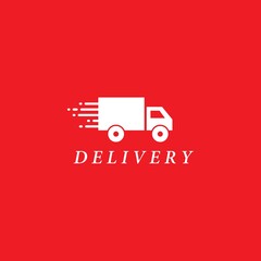 Truck delivery logo template vector icon design