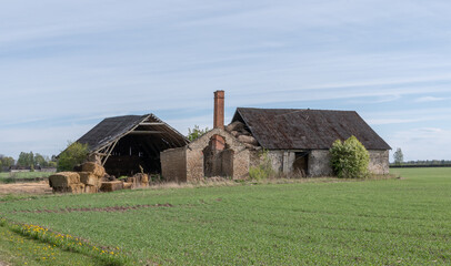 old abandonde factory building in estonia