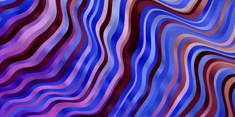 Obraz premium Light Multicolor vector template with curves. Colorful illustration in circular style with lines. Pattern for websites, landing pages.