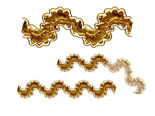 Ornament. Straight segment. Combinable with a fourtyfive or ninety degree curve version. Search term Lily