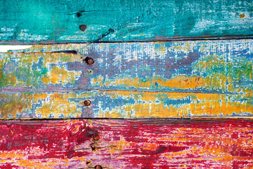 colored wooden panel