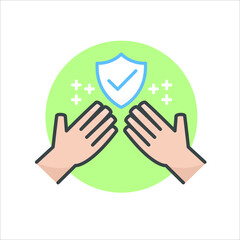 illustration of virus prevention and treatment