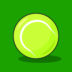 Tennis ball. Vector. EPS10