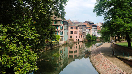 Fototapeta na wymiar Viertel Petite France in Straßburg, Frankreich, Europa