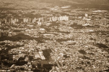 Obraz premium Curitiba, Brazil. Sepia toned vintage filter photo.