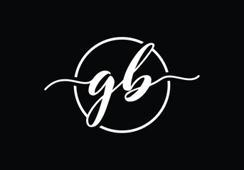 Initial Monogram Letter GB Logo Design Vector Template. GB Letter Logo Design 