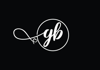 Initial Monogram Letter GB Logo Design Vector Template. GB Letter Logo Design 