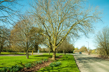 Springtime landscape in Ross-on-Wye, England