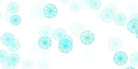 Light Blue, Green vector pattern with spheres.
